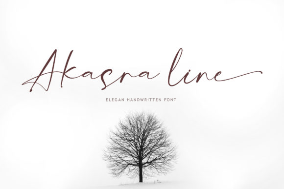Akasra Line: A Script Font That Elevates Your Brand