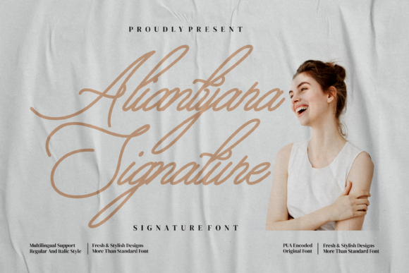 Aliantyara Signature: A Beautiful Font for a Polished Brand