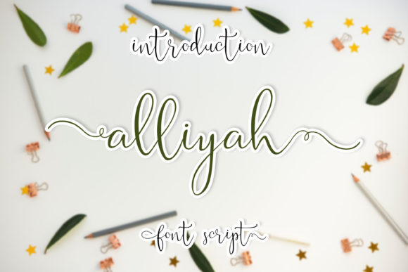 Alliyah: A Handwritten Typeface for Editorial Elegance