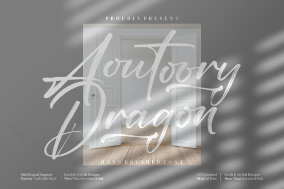 Aoutoory Dragon: A Premium Handwritten Typeface for Campaign Creatives