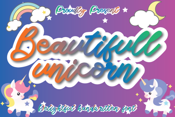 Beautifull Unicorn: A Handwritten Typeface for Modern Branding