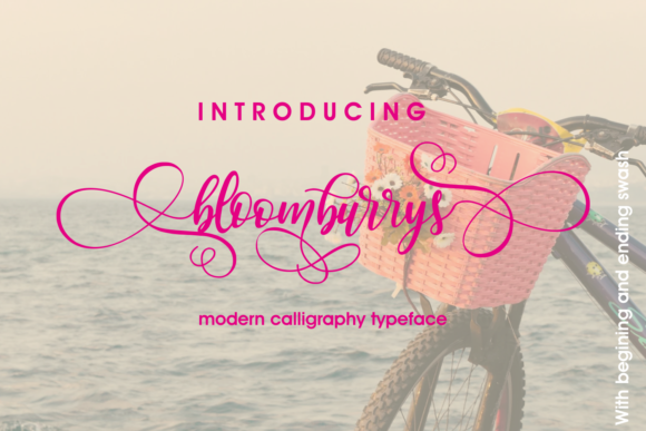 Bloomburrys: A Script Font for Editorial Design