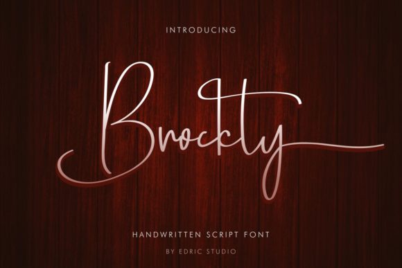 Brockly: A Delicate Script Font for Modern Web Design