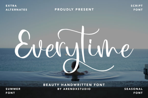 Everytime: A Script Font for Editorial Elegance