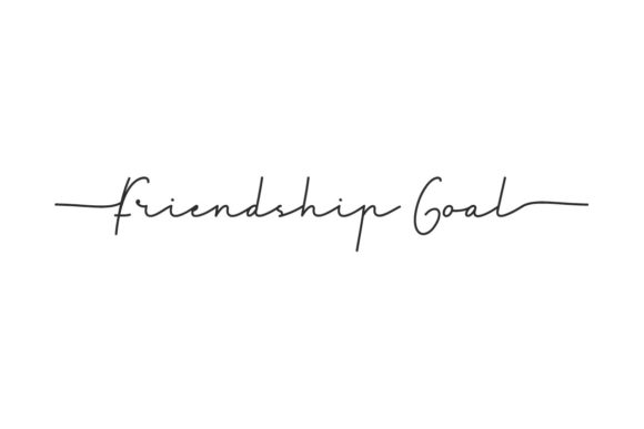Friendship Goal: A Handwritten Font for Heartfelt Creations