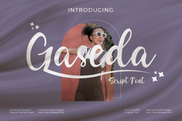 Gaseda: A Playful Script Font for Editorial Design