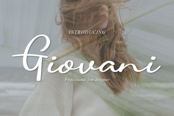 Giovani Font: A Handwritten Typeface for Heartfelt Editorial Design