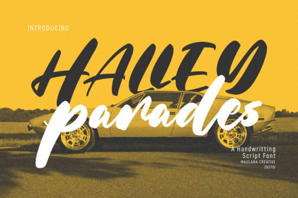 Halley Parades: A Handwritten Font That Feels Like a Brand Already
