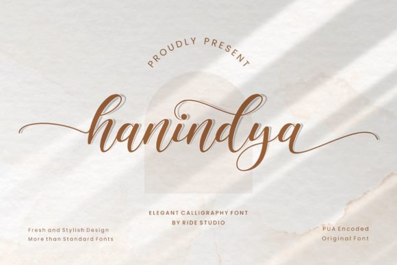Hanindya Font: A Beautiful Typeface for Digital Design