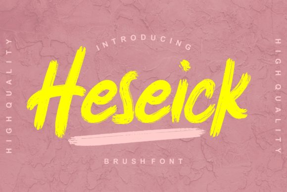 Heseick Font: A Vintage-Brushed Script for Stronger Campaign Messaging