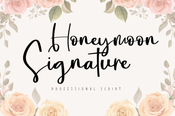 Honeymoon Signature: A Handwritten Typeface for Editorial Elegance