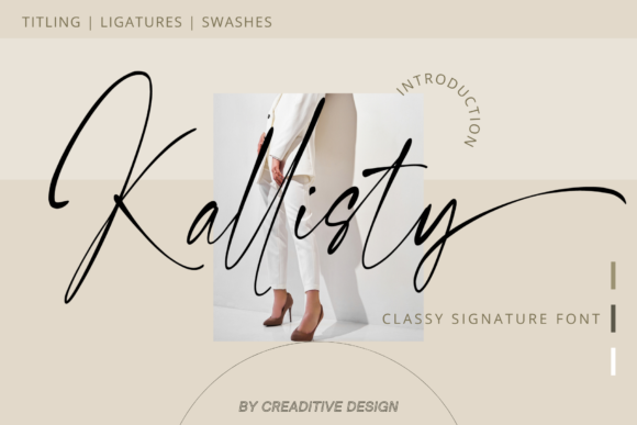 Kallisty: A Script Font for Elegant Editorial Design
