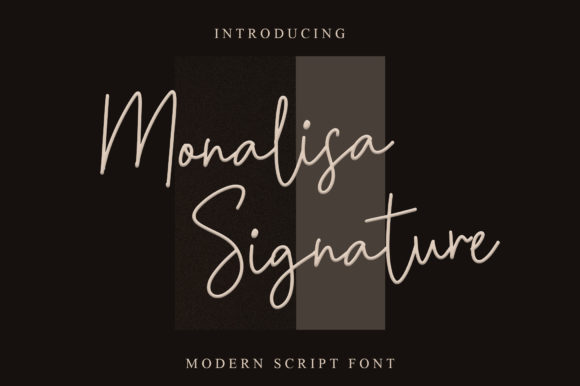 Monalisa Signature: A Stylish Typeface for Your Brand