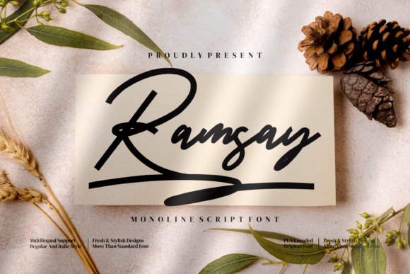Ramsay Script Font Review: A Vintage-Styled Typeface for Creative Branding