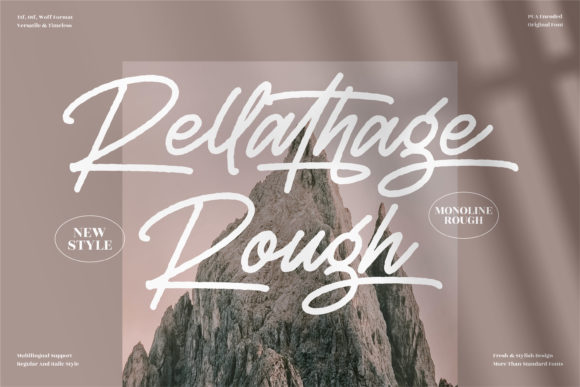 Rellathage Rough Font: A Vintage-Styled Script for Digital Branding