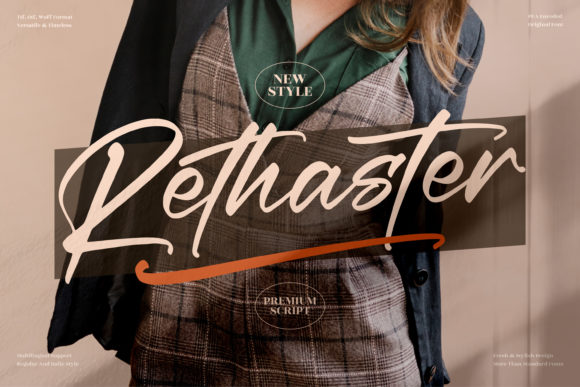 Rethaster Font: A Script Typeface That Elevates Your Brand