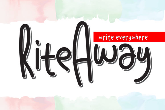 Rite Away: A Handwritten Font for Editorial Elegance