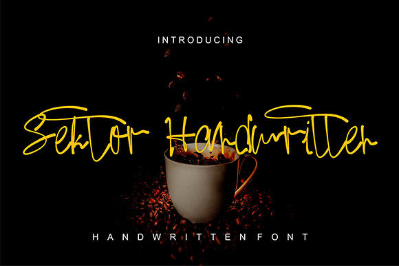 Sektor Coffee: A Handwritten Typeface for Authentic Branding