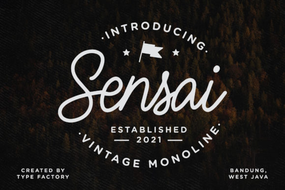 Sensai: A Beautiful Script Font for Digital Branding