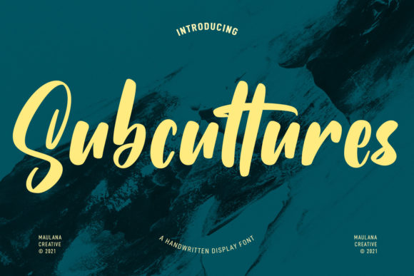 Subcultures Font: A Handwritten Typeface That Elevates Campaign Design