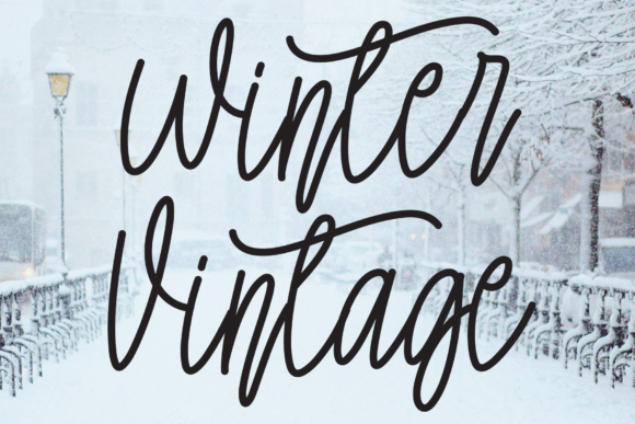Winter Vintage Font: Elevate Your Campaigns with Timeless Typography