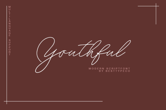 Youthful Font: A Graceful Script for Digital Branding